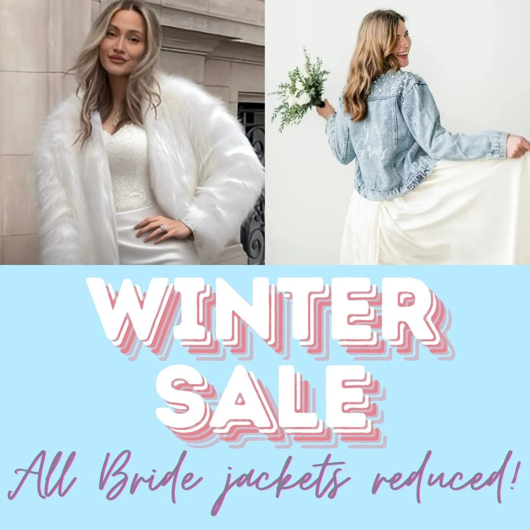 IT'S WINTER WEDDING SALE TIME - ALL BRIDAL JACKETS ON SALE!!!